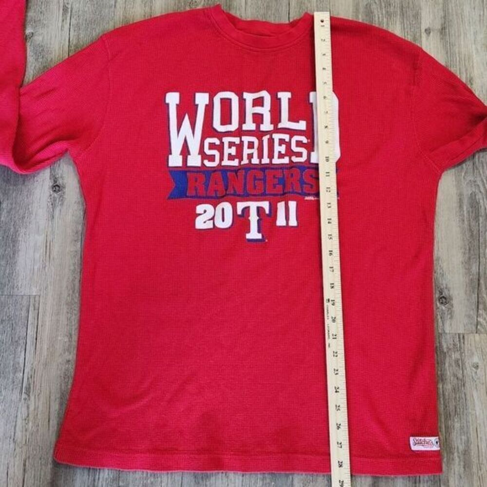 Texas Rangers 2011 World Series Long Sleeve shirt size Large - Picture 5 of 6